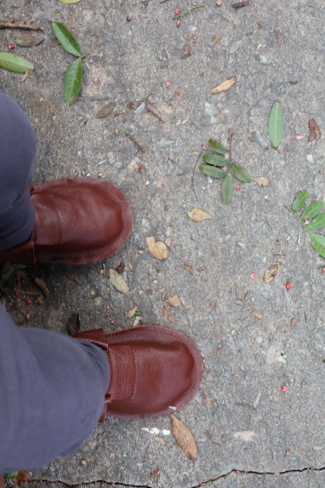 Leather baby shoes